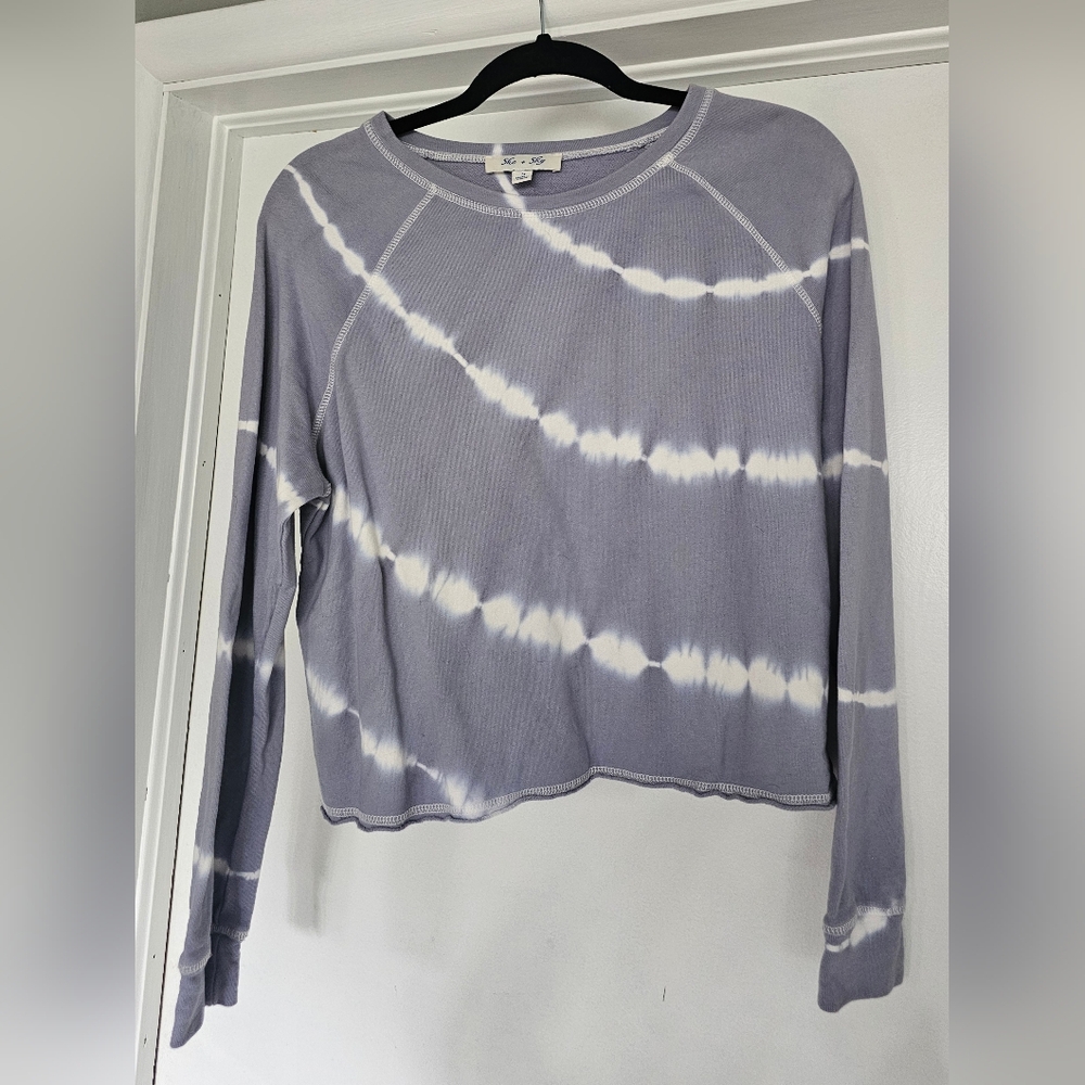 She + Sky Tie Dye Crewneck Sweatshirt